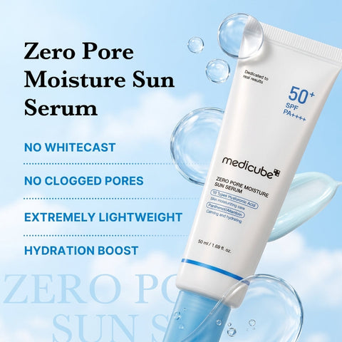 Medicube Zero Pore Moisture Sun Serum SPF50+ PA++++ 50ml