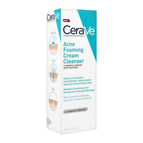 CeraVe Acne Foaming Cream Cleanser 150ml | FLY Beauty Co.