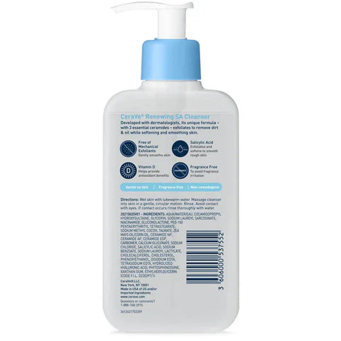 CeraVe Renewing SA Cleanser For Normal Skin 237ml