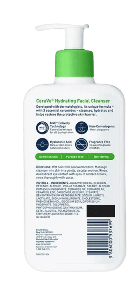 CeraVe Hydrating Facial Cleanser 355ml