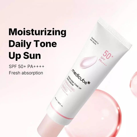 Medicube PDRN Pink Tone Up Sun Cream SPF 50+ PA++++ 50ml