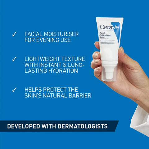 CeraVe PM Facial Moisturizing Lotion 52ml | Fly Beauty Co.